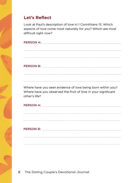 The Dating Couple's Devotional Journal