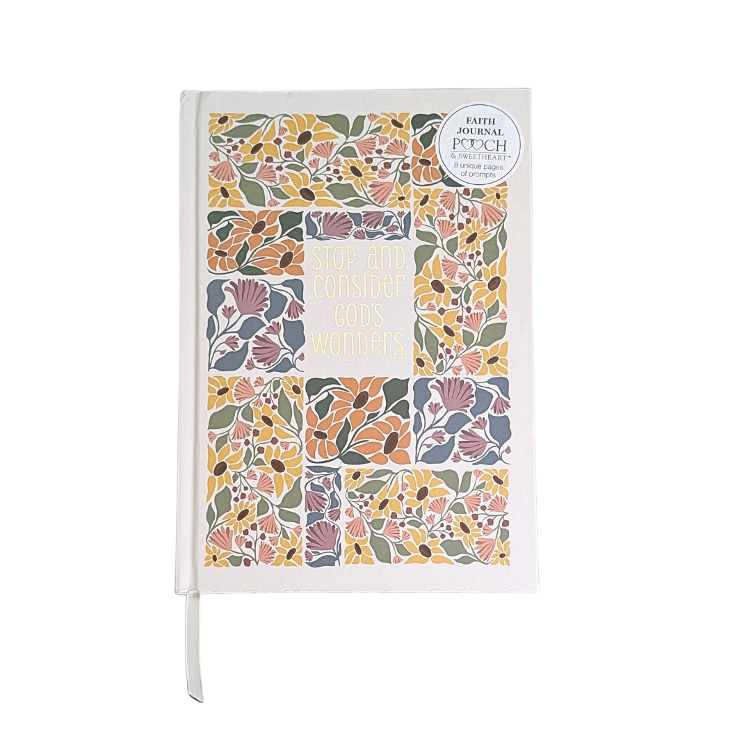 "Stop and Consider God's Wonders" Prompted Journal for Women