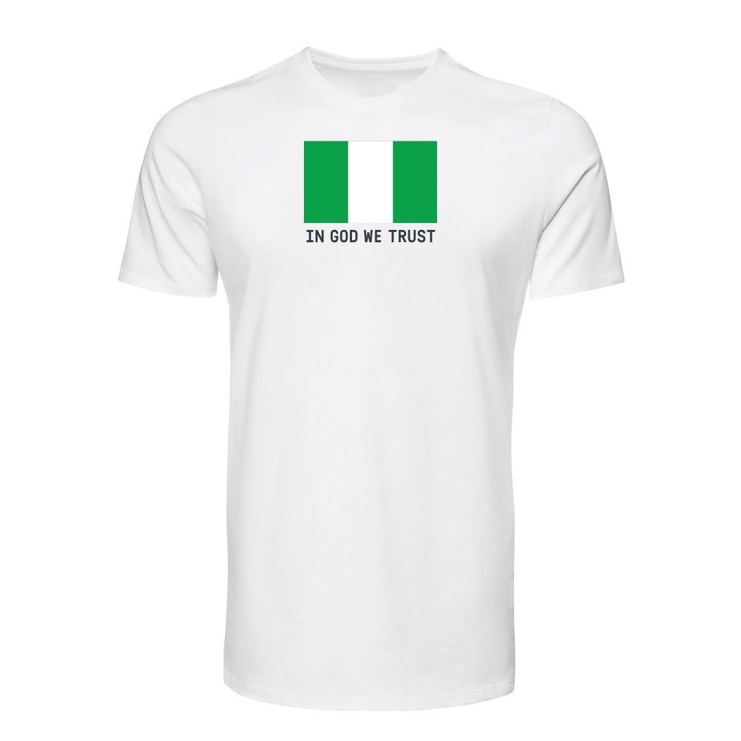 Nigeria In God We Trust T-Shirt | Patriotic Nigerian Christian Apparel Tee