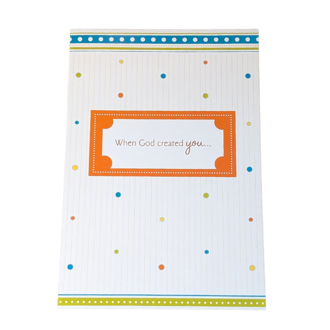 "When God Created You" Birthday Card | Genesis 1:31 Scripture
