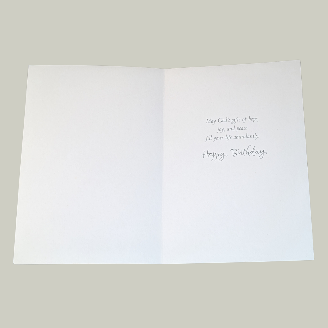 "God of Hope" Birthday Card | Romans 15:13 Scripture Greeting