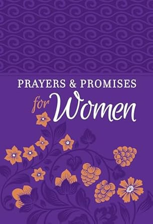 "Prayers and Promises for Women" Devotional Book | Purple Floral Christian Gift