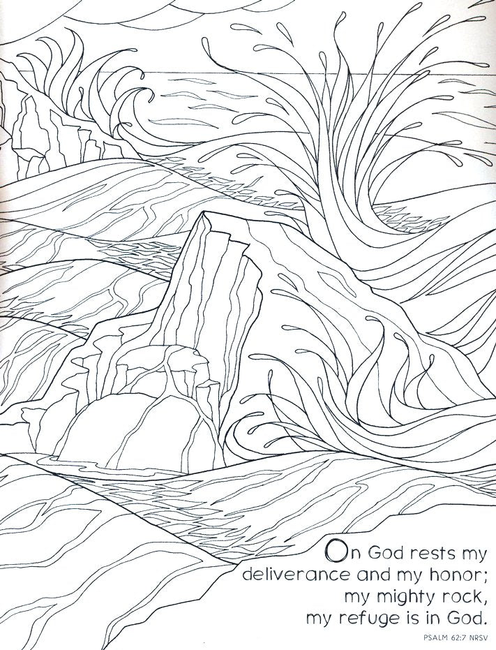 "The Beloved Psalms" Christian Colouring Book | Stress Relief Gift