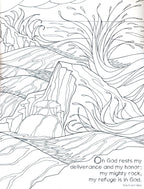"The Beloved Psalms" Christian Colouring Book | Stress Relief Gift