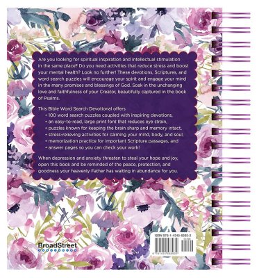 Large Print Bible Word Search Devotional | 100 Days of Psalms Worship