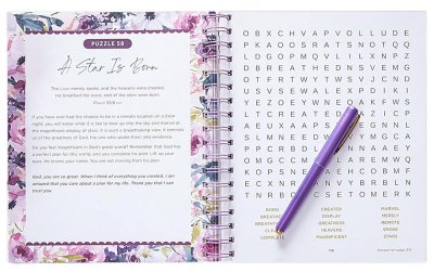 Large Print Bible Word Search Devotional | 100 Days of Psalms Worship