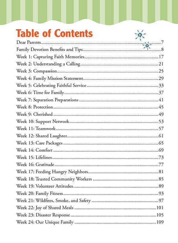 52 Weekly Devotions for Families Called to Serve