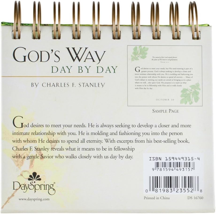 "God's Way Day by Day" Perpetual Calendar by Charles Stanley