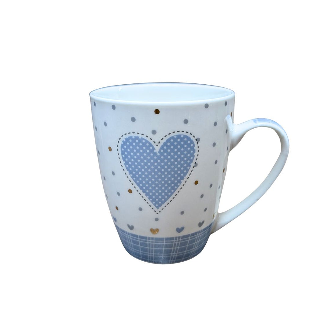 Patterned Heart Mug