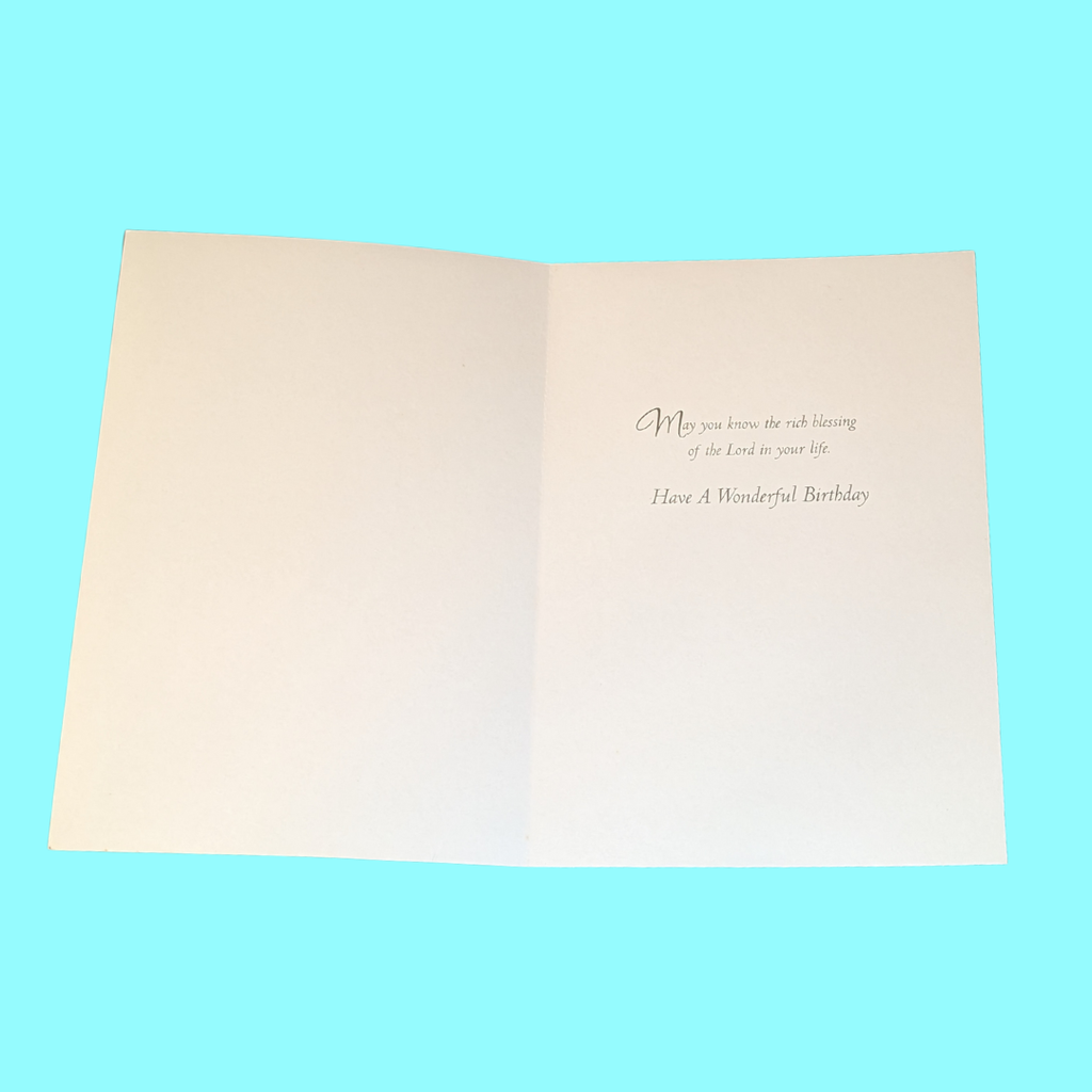 "The Lord Bless You" Birthday Card | Numbers 6:24-25 Blessing