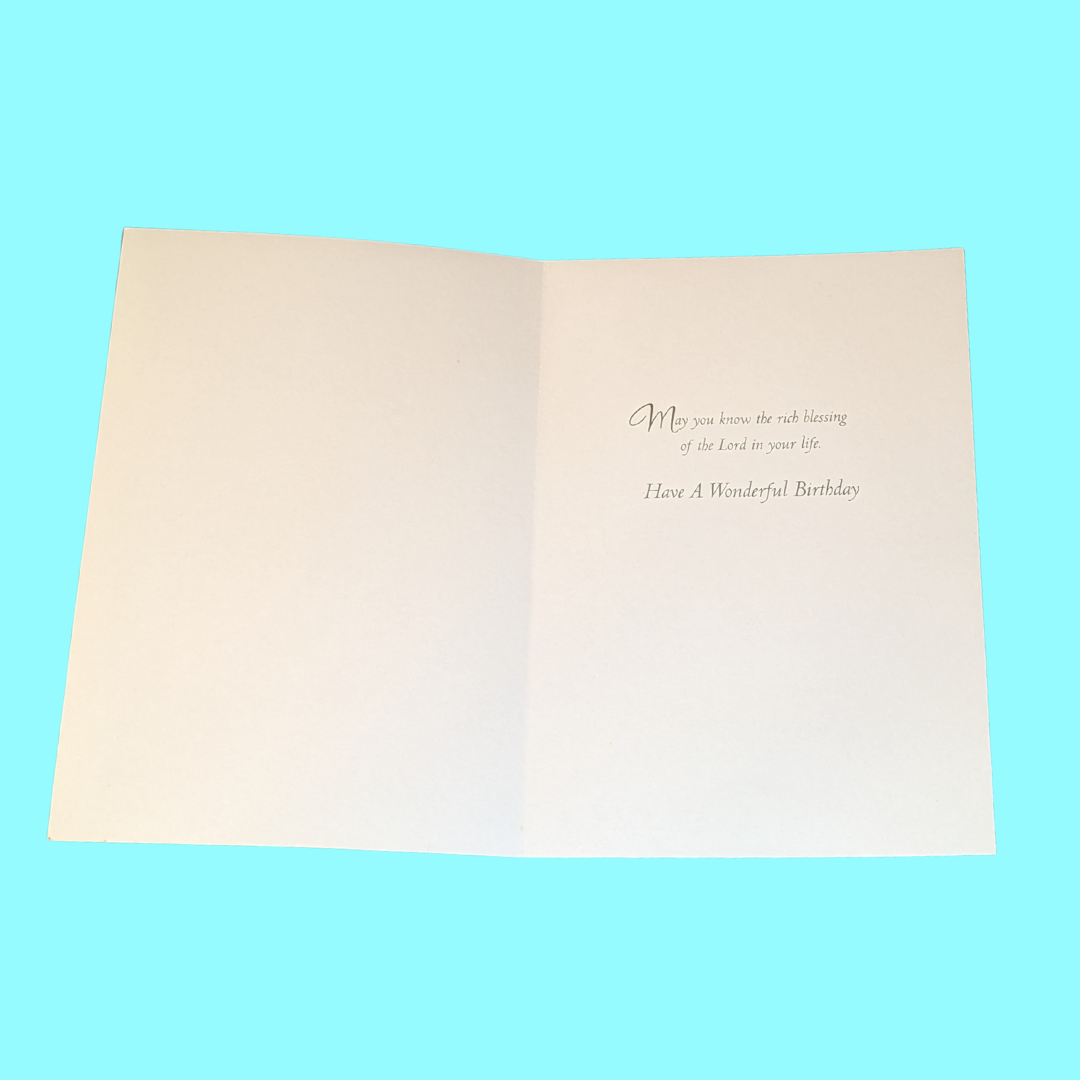 "The Lord Bless You" Birthday Card | Numbers 6:24-25 Blessing