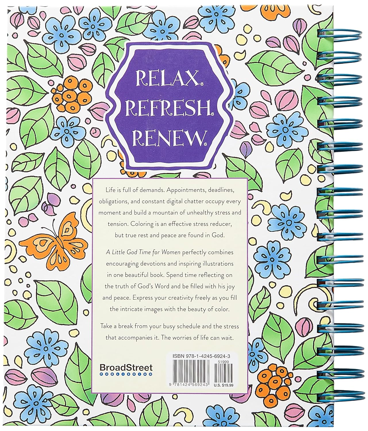 A Little God Time for Women Devotional Colouring Book | Relaxing Gift