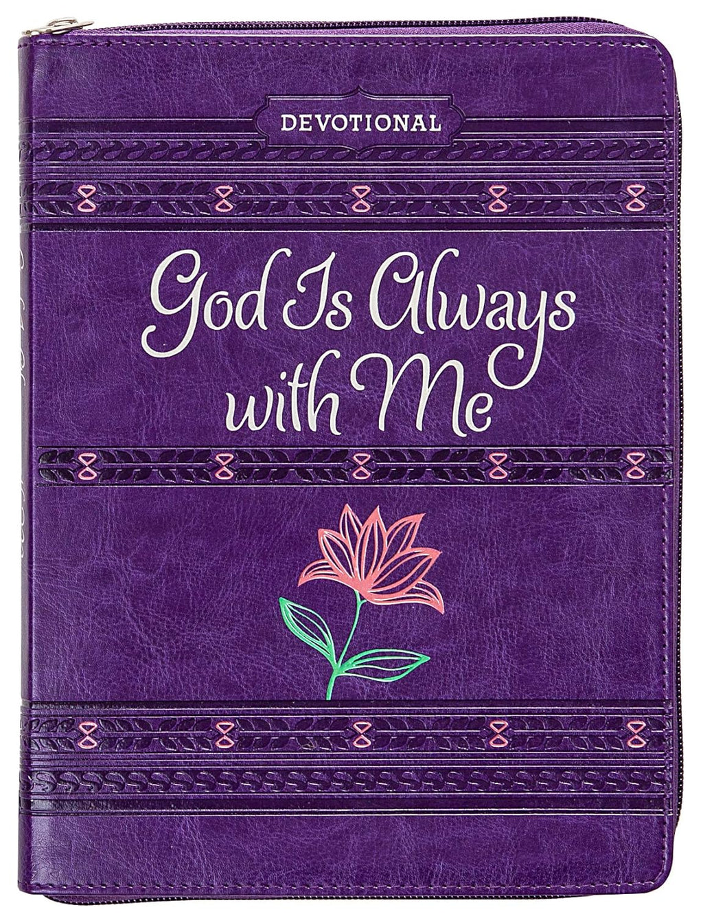 "God Is Always With Me" Devotional Gift Set with Floral "Blessed" Journal & Italian Rose Soap