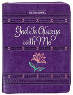 "God Is Always With Me" Devotional Gift Set with Floral "Blessed" Journal & Italian Rose Soap