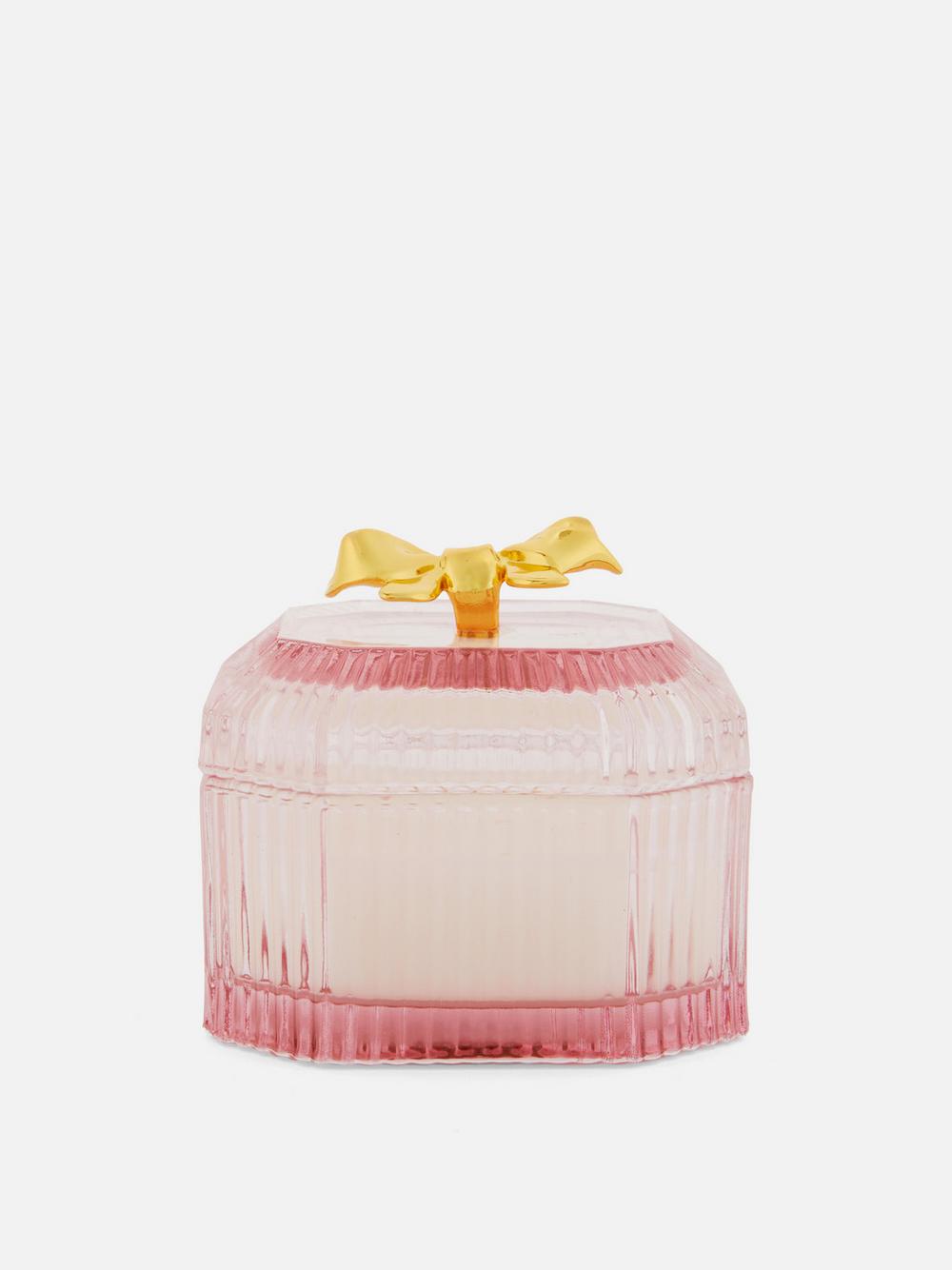 Twinkling Berry Ribbon Lidded Scented Candle