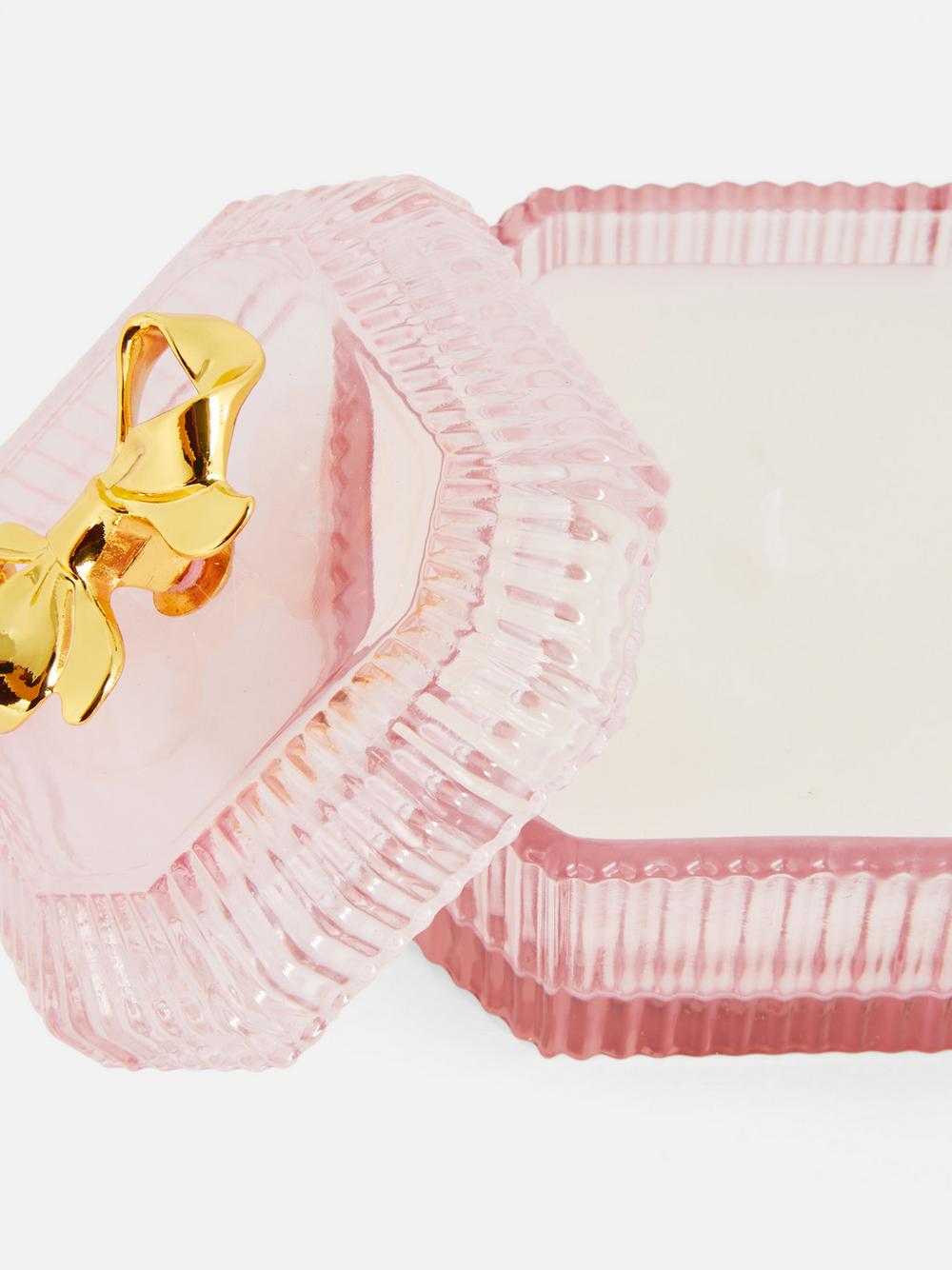 Twinkling Berry Ribbon Lidded Scented Candle