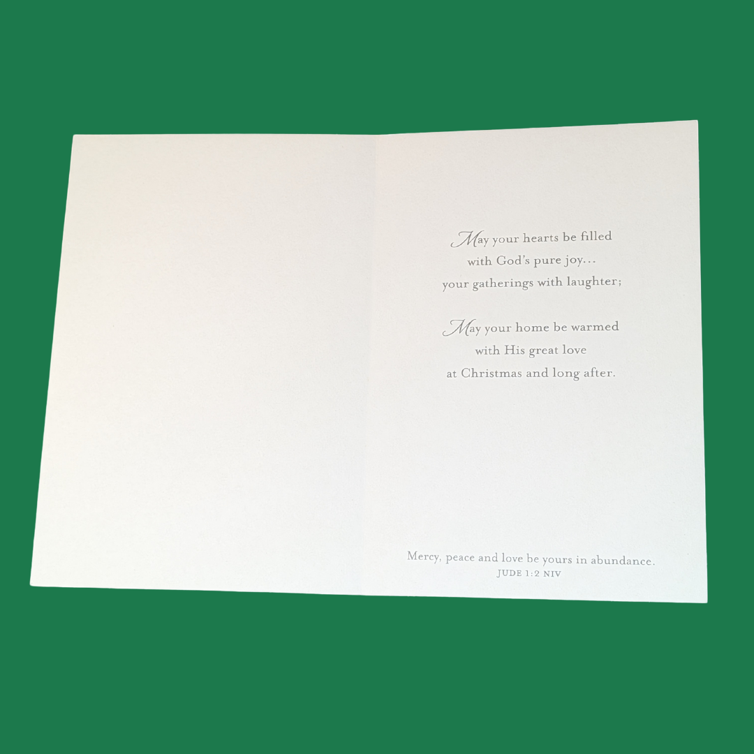 "God Bless Your Christmas" | Jude 1:2 Greeting Card