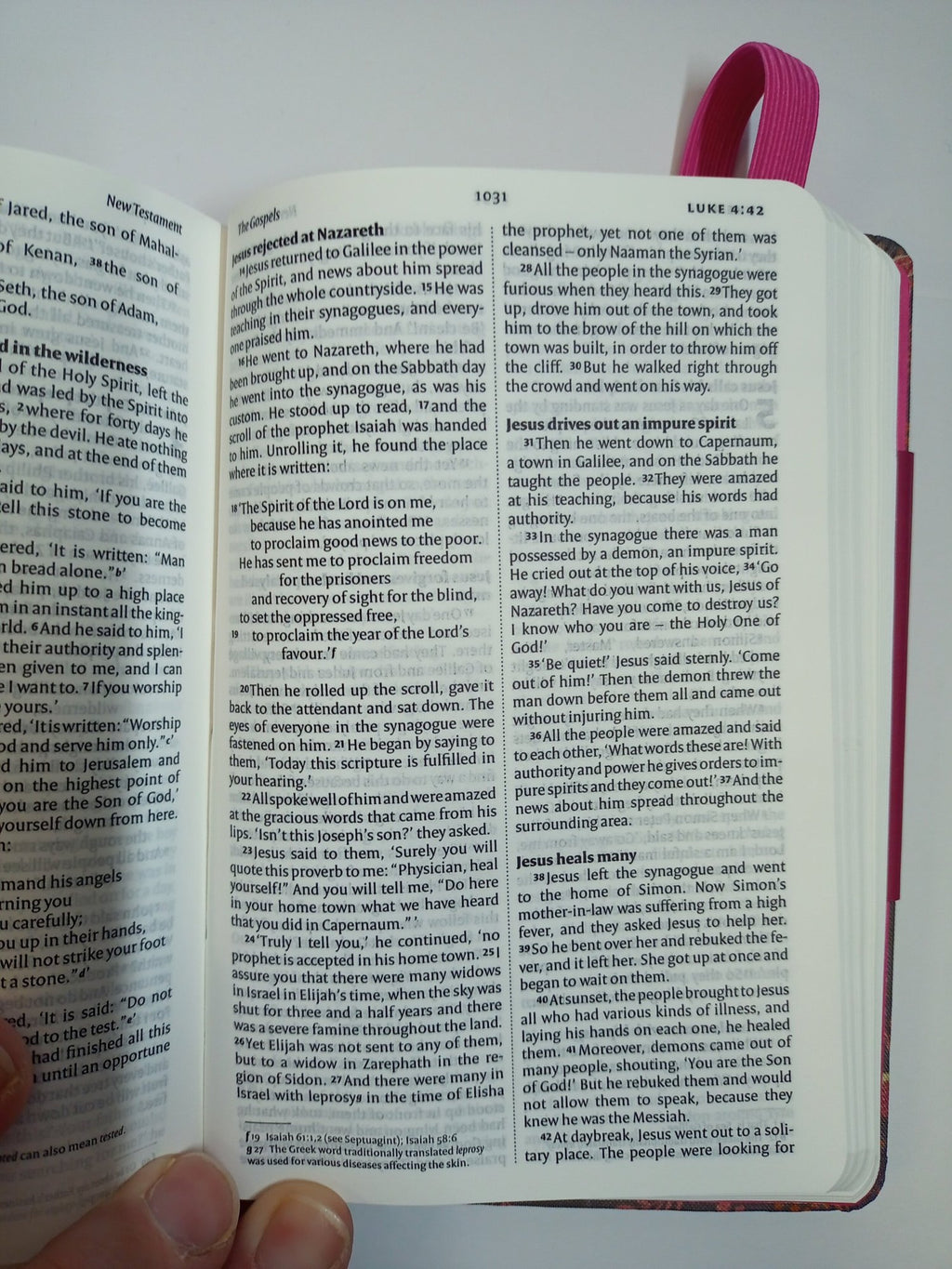 NIV Pocket Bible Floral Print