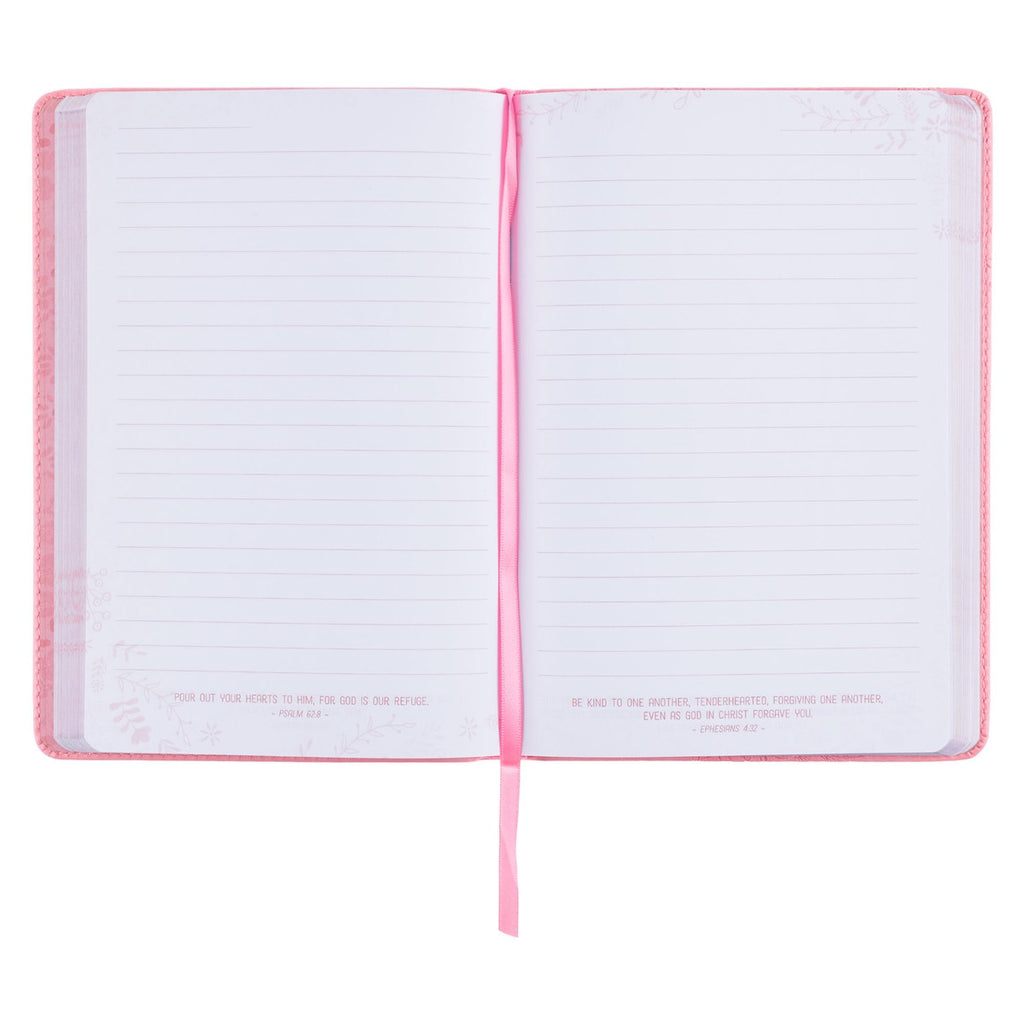 "I Know the Plans" Pink Faux Leather Journal