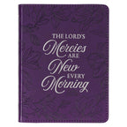 "New Mercies" Purple Handy Size Faux Leather Journal