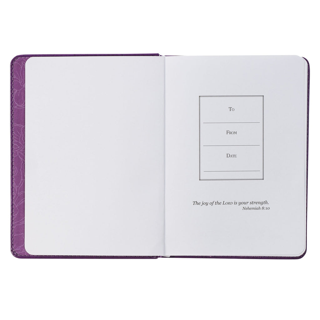 "New Mercies" Purple Handy Size Faux Leather Journal