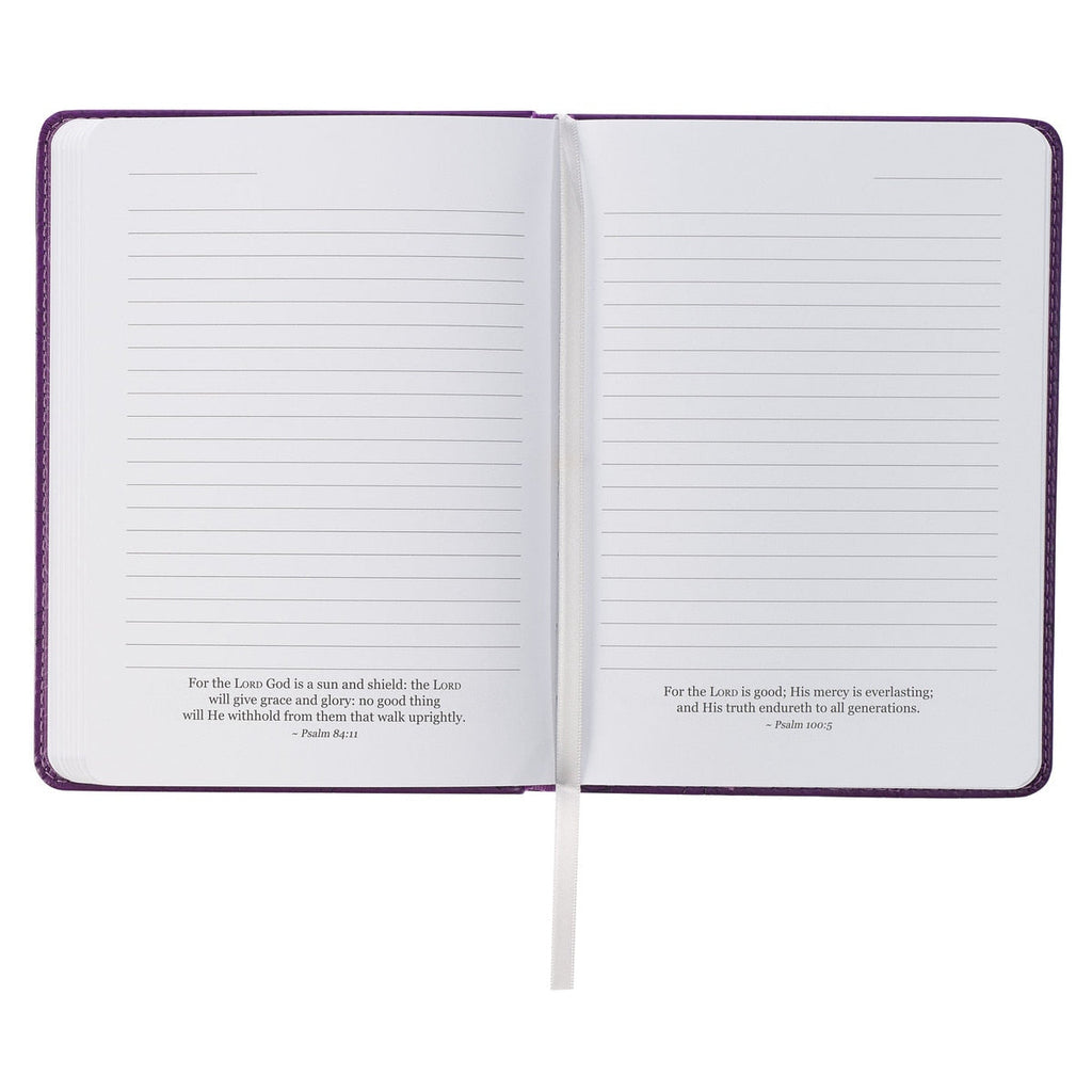 "New Mercies" Purple Handy Size Faux Leather Journal