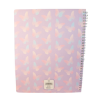 "Blessed" Butterfly Print Notebook | Multi-Section Pink Spiral Journal