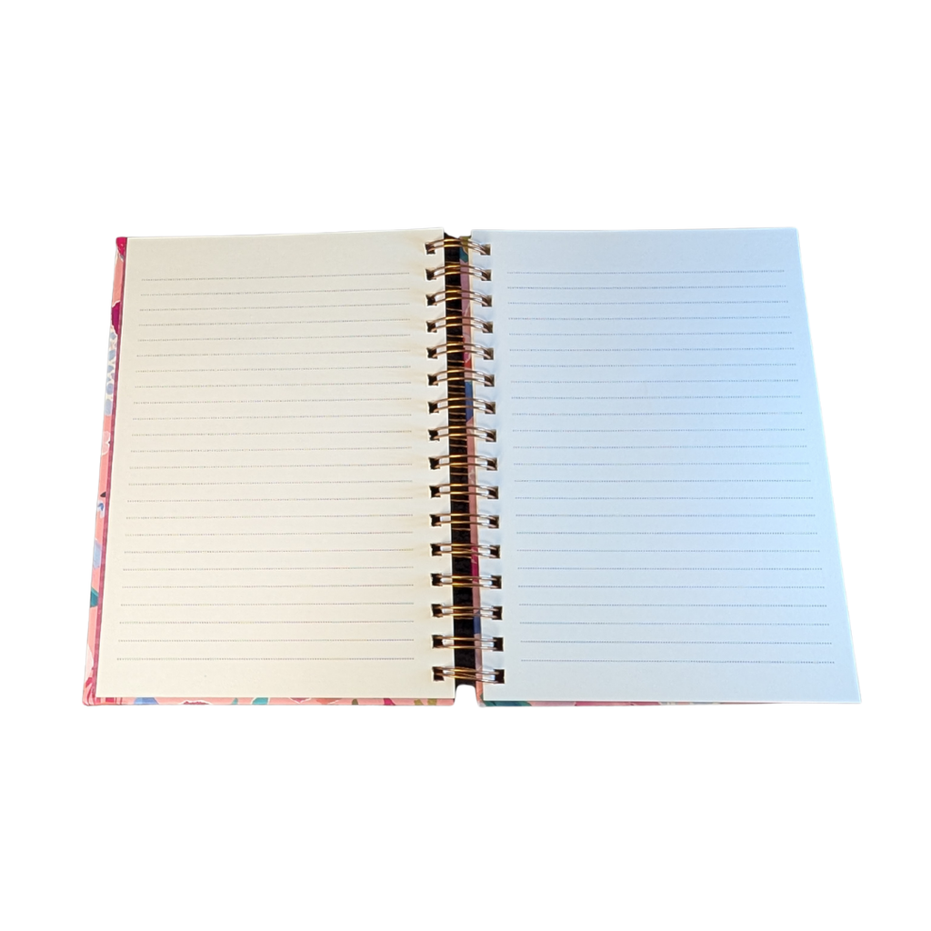 "Blessed is the One Who Trusts" Floral Spiral Journal | Jeremiah 17:7 Pink