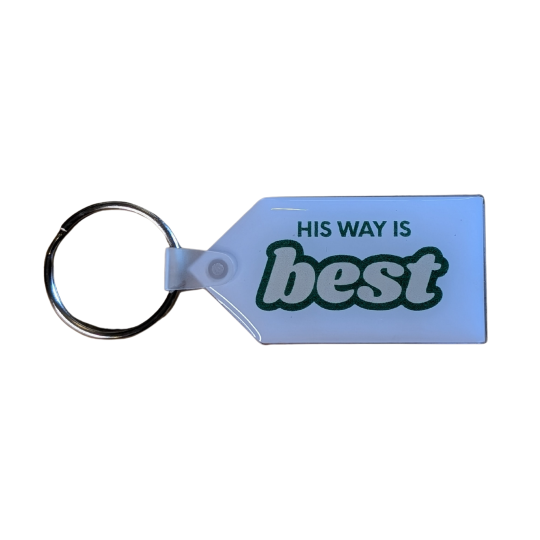 "His Way is Best" Arrow Keychain | Christian Faith Accessory Gift