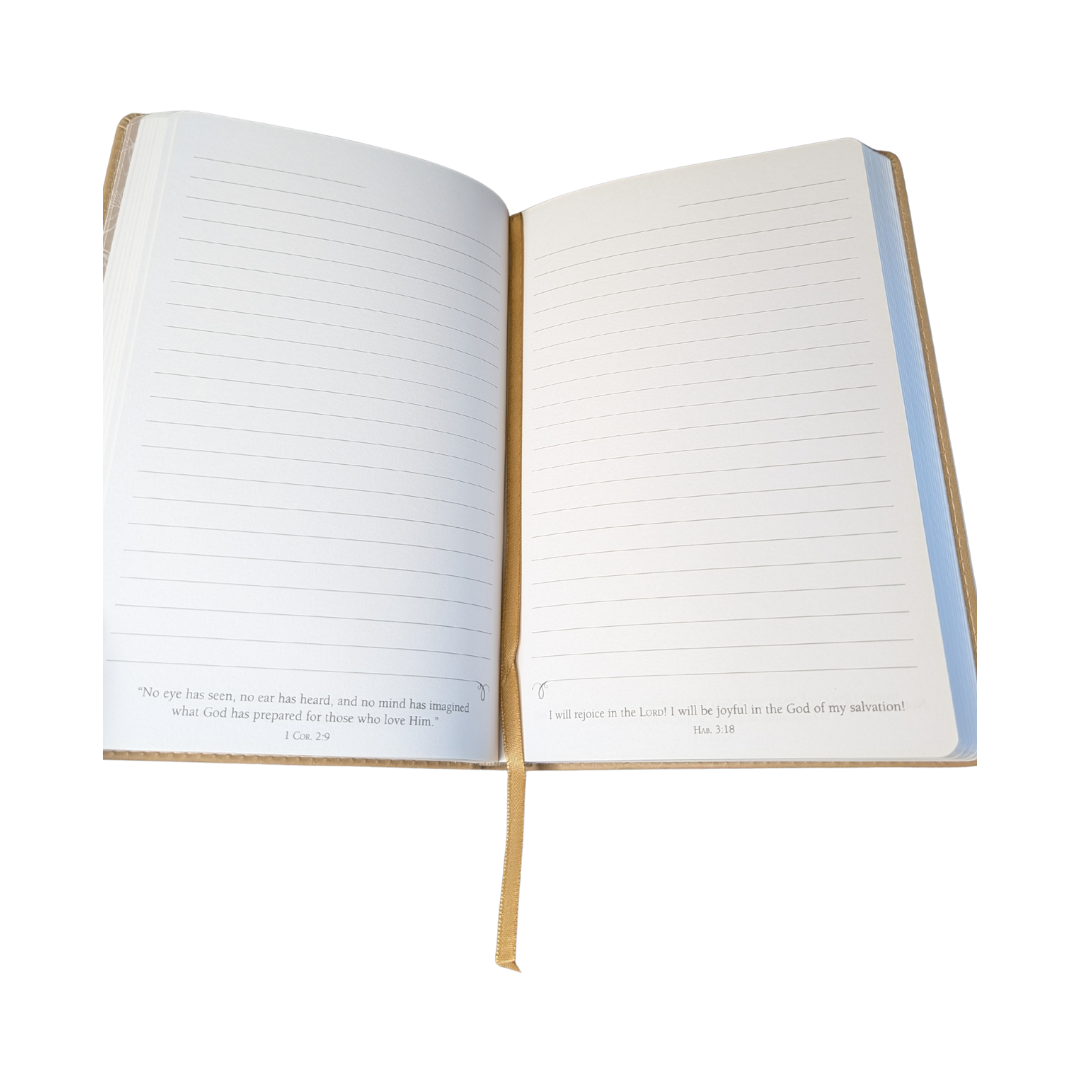 "Soar, Run, Walk" Isaiah 40:31 Tan PU Leather Journal