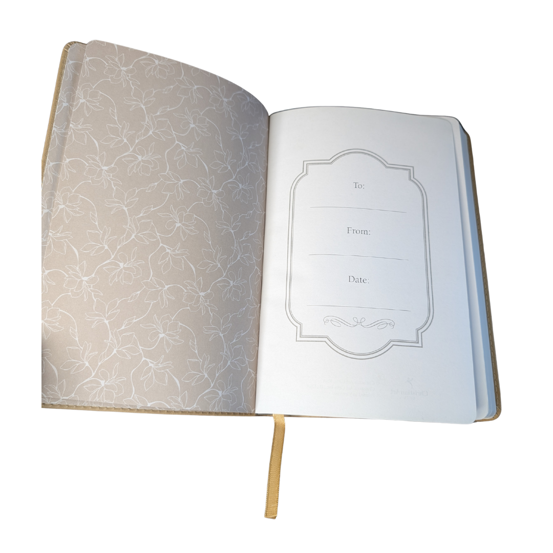 "Soar, Run, Walk" Isaiah 40:31 Tan PU Leather Journal