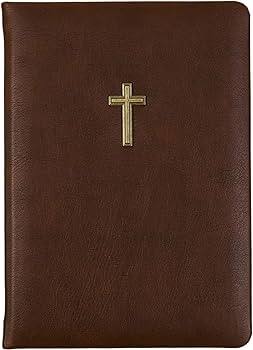 Gold Cross Brown Leatherette Lined Notebook