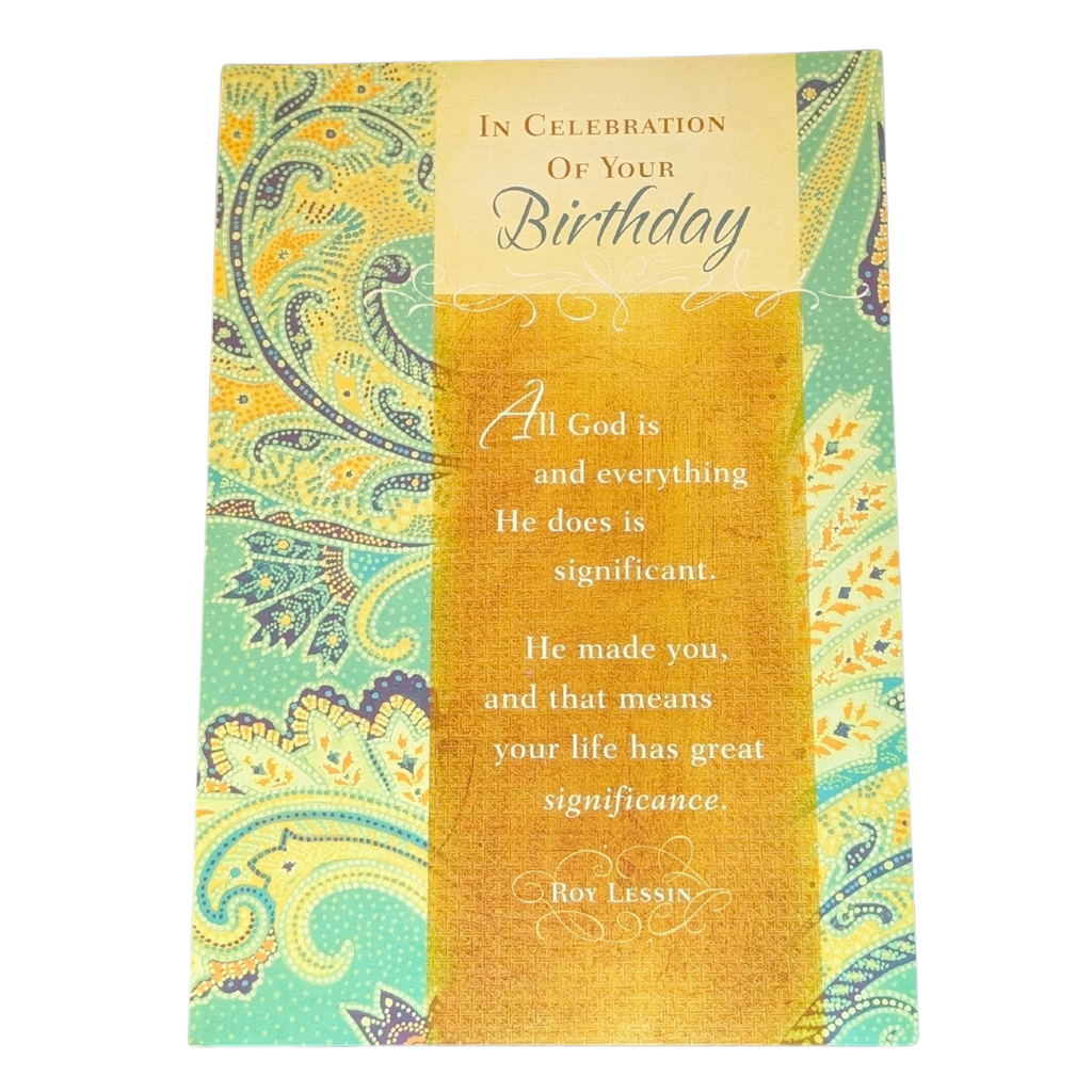 "Your Life Has Great Significance" Birthday Card | Numbers 6:24-25