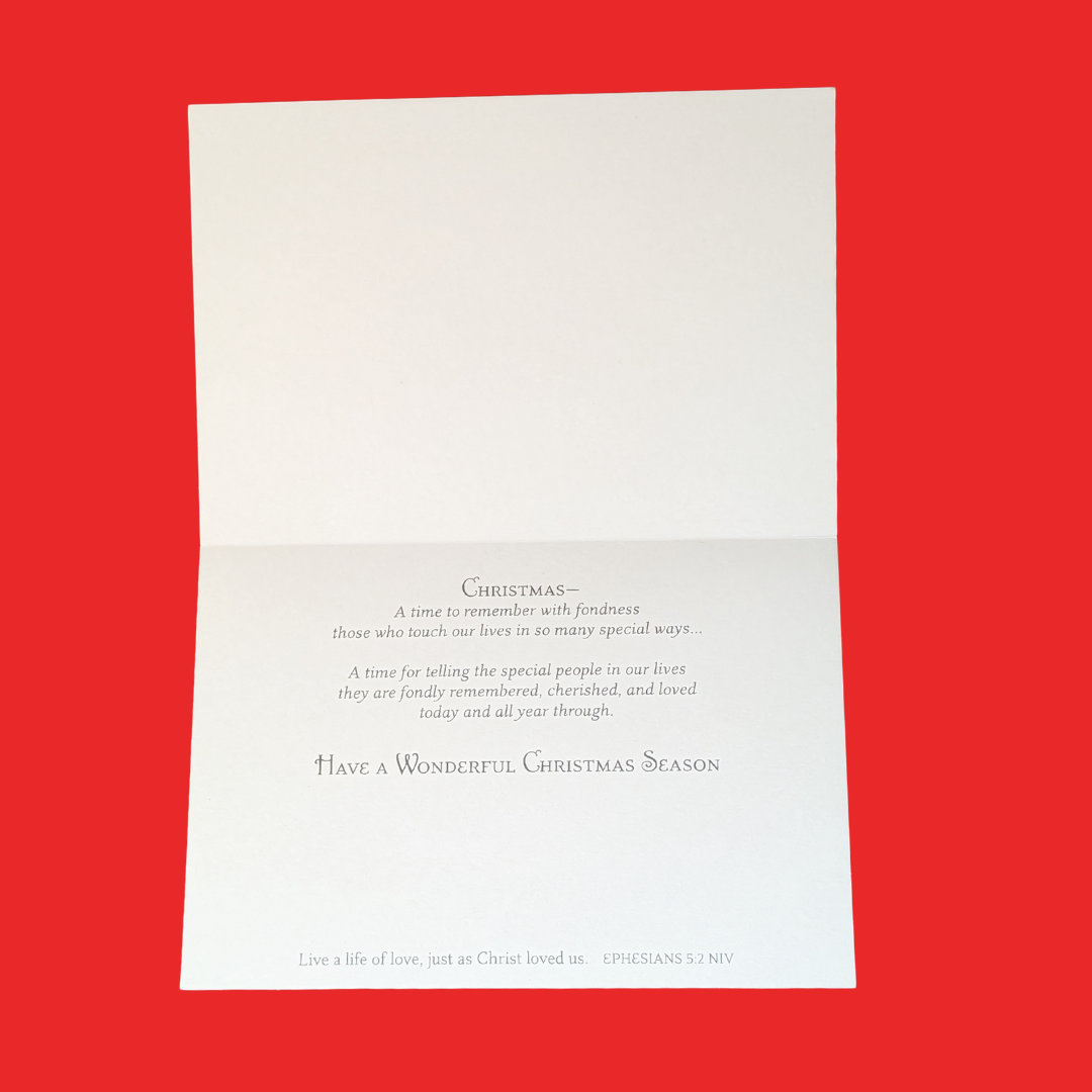 "For Special Friends at Christmas" Ephesians 5:2 Greeting Card