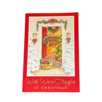 "With Warm Thoughts at Christmas" Greeting Card